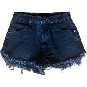Wrangler black denim shorts
